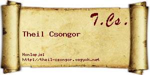 Theil Csongor névjegykártya